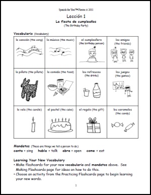 SpanishforYouVocabularyL1